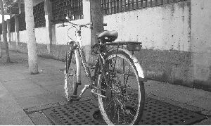 GRANDE COVIÁN. Bicicleta mal estacionada. / R. GARCÍA
