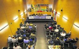 Presentación del congreso de taxistas en el salón del centro polivalente de Candás. ::                             P. G.-P.