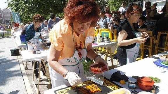 Varios participantes en el concurso. 