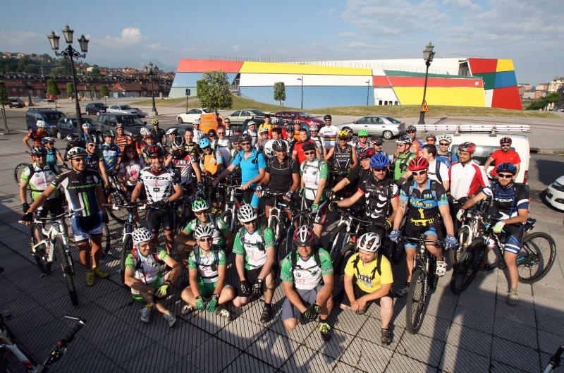 La ruta en bicicleta arrancó desde La Florida. 