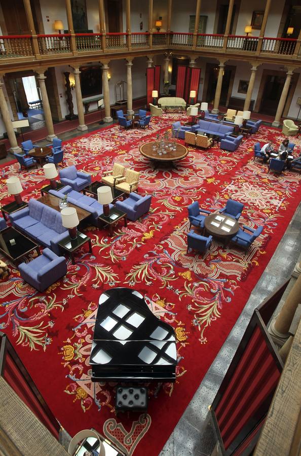 El salón Gil de Jaz del hotel de la Reconquista de Oviedo