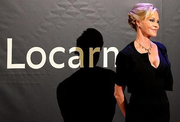 La actriz estadounidense Melanie Griffith posa a su llegada a la proyección de la película 'Lucy' el pasado miércoles.