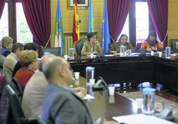 Un momento de la sesión plenaria celebrada ayer. 