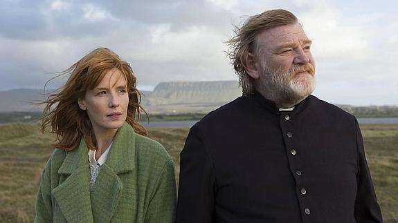 Kelly Reilly y Brendan Gleeson,en un plano de la película que abre esta noche el Festival, ‘Calvary’, del irlandés John Michael McDonagh.