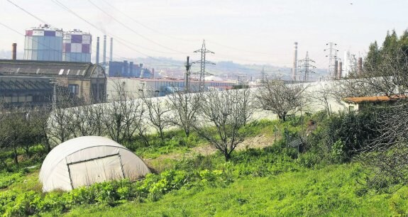 Terrenos de Retumés, en las inmediaciones del PEPA, afectados por el proyecto de polígono industrial. 