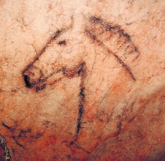 El caballo de Tito Bustillo es una de las pinturas más representativas de esta cavidad riosellana declarada Patrimonio de la Humanidad por la Unesco en 2008.