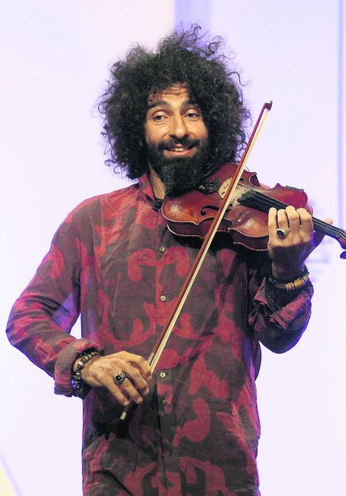 El violinista Ara Malikian, en Oviedo el verano pasado. 