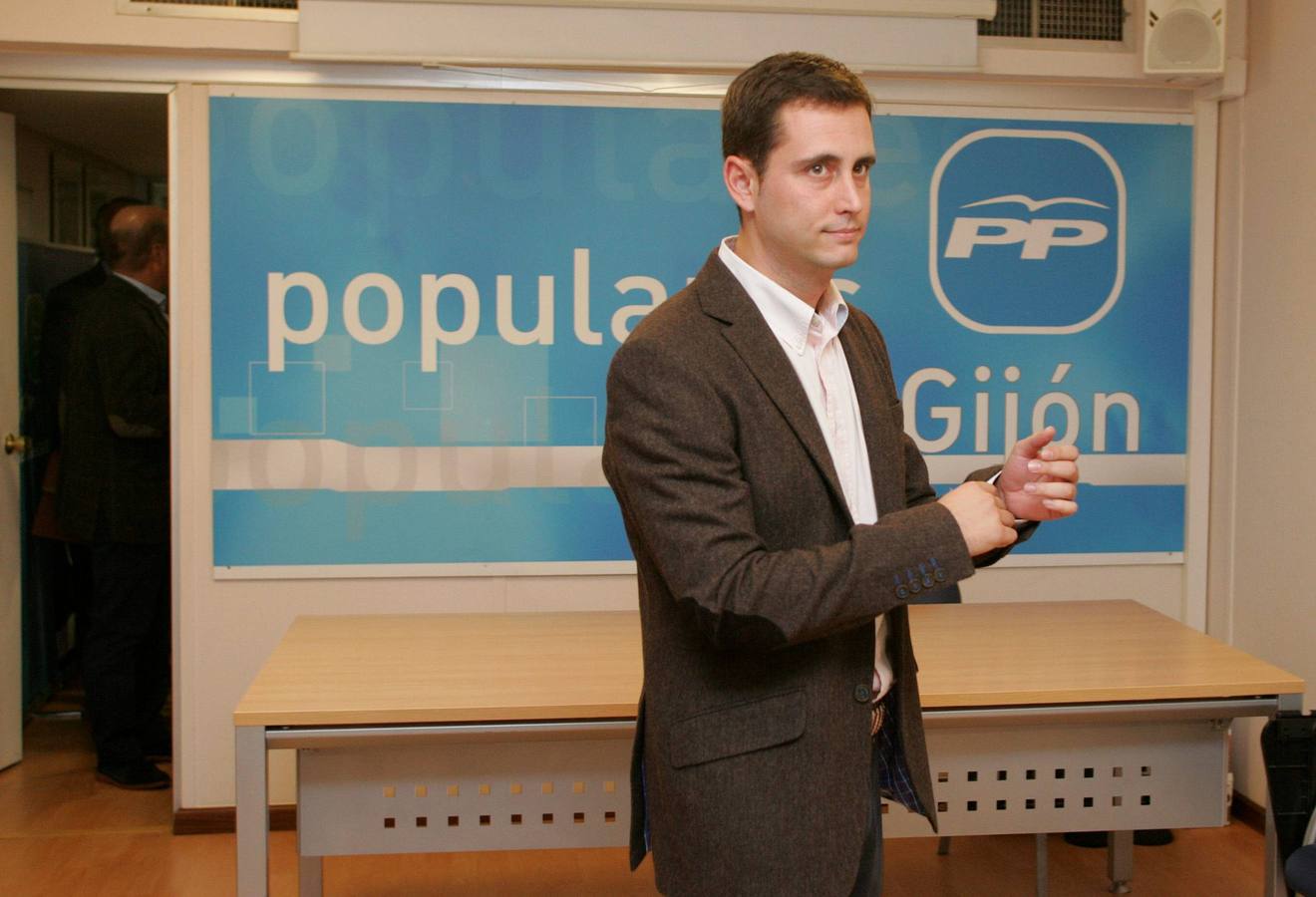 El presidente del PP de Gijón, David González Medina.