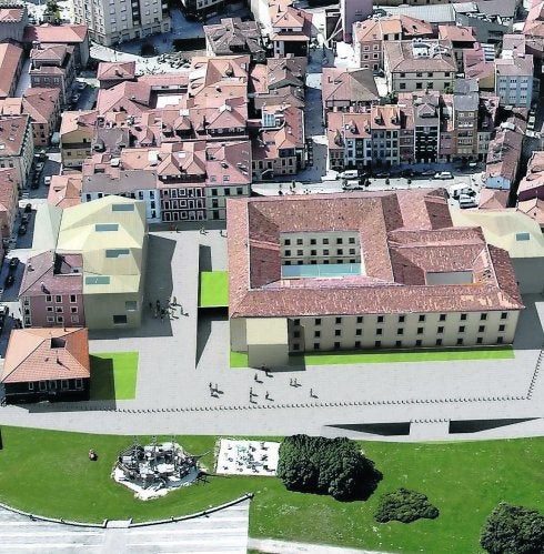 Infografía del proyecto ganador del concurso arquitectónico. 