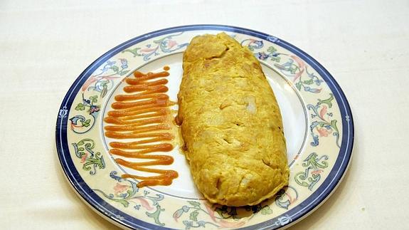 Tortilla de merluza.