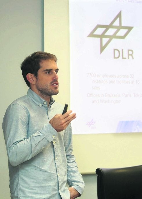 Alberto Viseras en un momento de la intervención. 