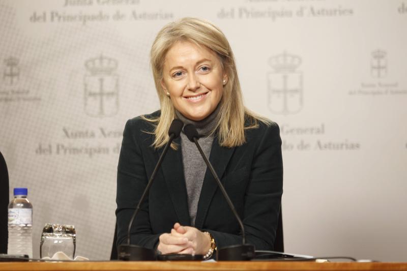 Cristina Coto, en la Junta General del Principado