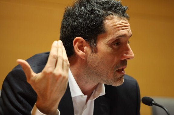 Javier Fernández Teruelo, el pasado jueves en Avilés. 