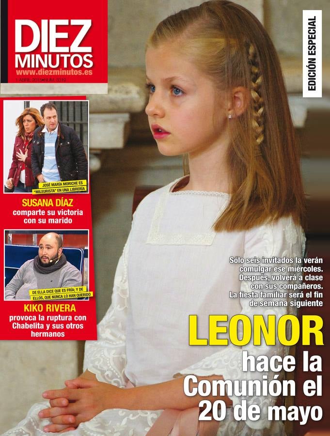 Leonor hará la comunión el 20 de mayo ante solo seis invitados