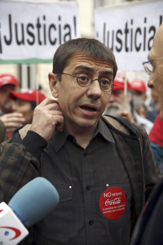 Monedero dice que la detención de Rato «retrata» el escenario «del sistema de partidos actual»