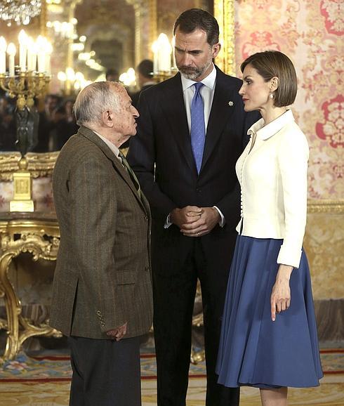 Goytisolo, con Don Felipe y Doña Letizia.