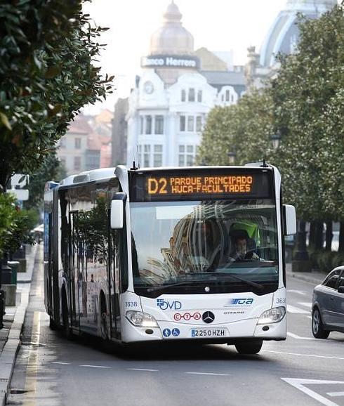 Autobús urbano de Oviedo. 