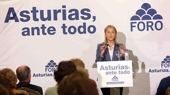 Cristina Coto, en un acto político de Foro.