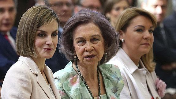 Las reinas Letizia y Sofía.