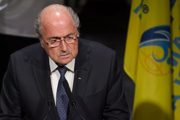 Blatter, ayer, en la apertura del 65 congreso de la FIFA. 