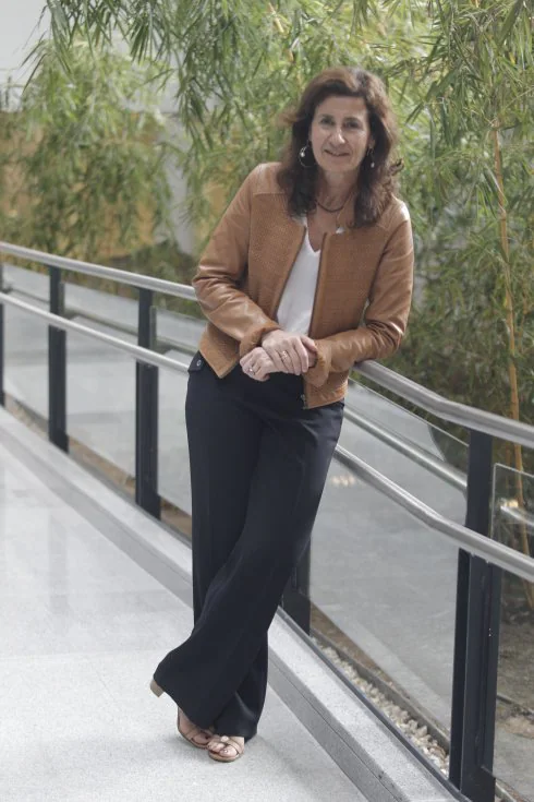 Isabel Nerín, en el HUCA, donde dio una conferencia sobre 'Mujer y tabaco', en una acto organizado por el Área del Pulmón. 