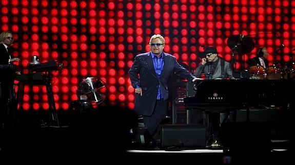 Elton John ayer en Malaga