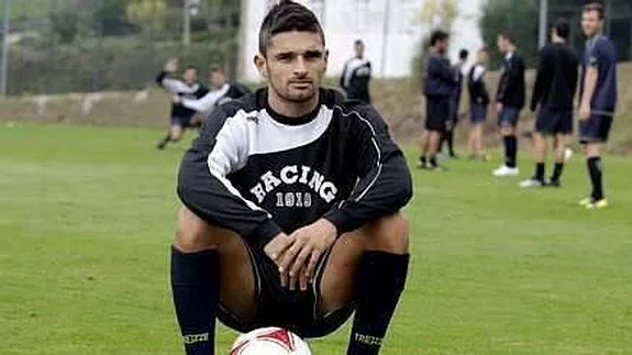 Jorge Rodríguez en su etapa como jugador del Racing de Ferrol en Segunda B