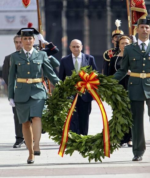 Celebración de la fiesta de El Pilar en Zaragoza. 