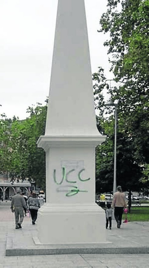 Pintada en el Obelisco. 
