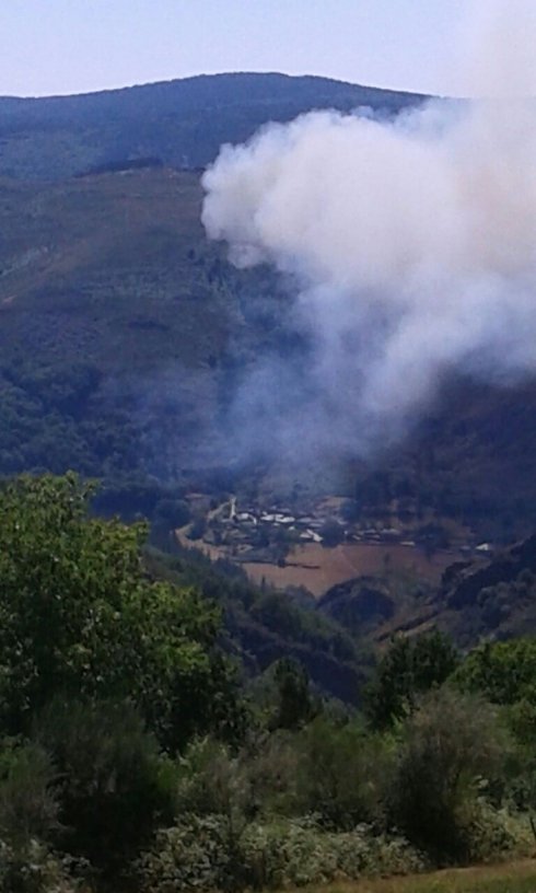 Imagen del núcleo de Ferreira, el más afectado por el fuego. 