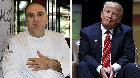 José Andrés y Donald Trump.