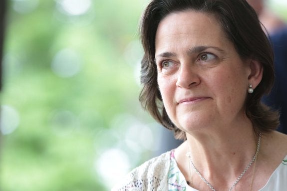 Margarita Cantera, ayer en La Granda. 