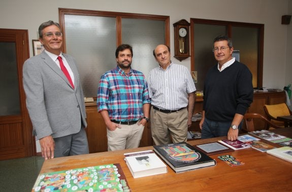 Antonio Allente (Educación), Rafael Piñera (Hogar San José), José Manuel Peco (comunidad jesuita) y Alfredo Flórez (la Inmaculada). 