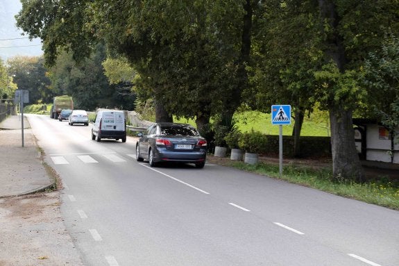 Lugar de Bricia donde se produjo el accidente. 