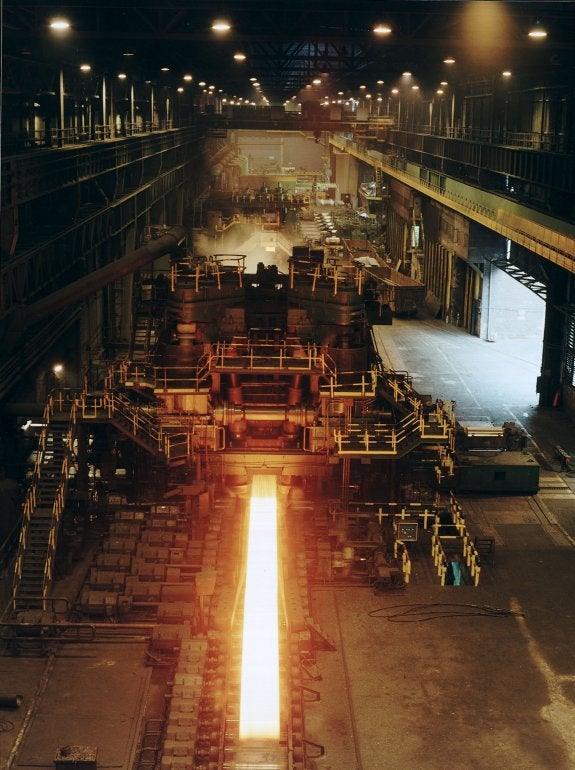 Instalaciones del Tren de Bandas en Caliente (TBC) de Avilés. 