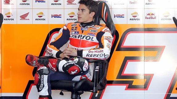 Marc Márquez, en el Circuito Ricardo tormo en Cheste (Valencia). 