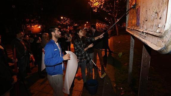 Los socialistas, en el inicio de campaña.