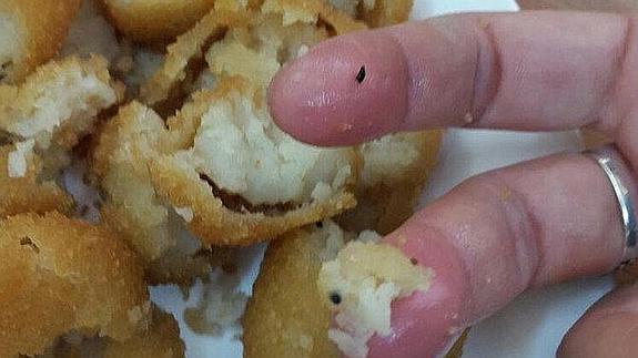 Encuentran insectos en las croquetas que iban a comerse los niños de un colegio gallego