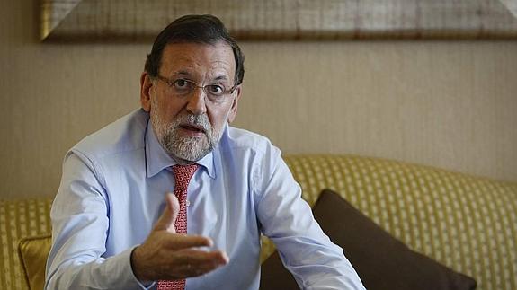 El presidente del Gobierno y aspirante del Partido Popular a la reelección, Mariano Rajoy.