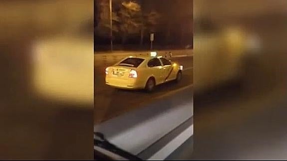 El impactante vídeo de un taxista kamikaze en Madrid bajo los efectos del alcohol