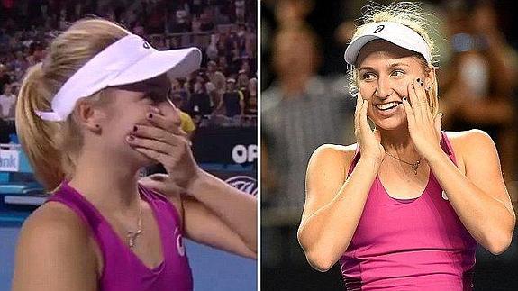 El desliz de la tenista Daria Gavrilova en el Open de Australia: «Soy buena por detrás»