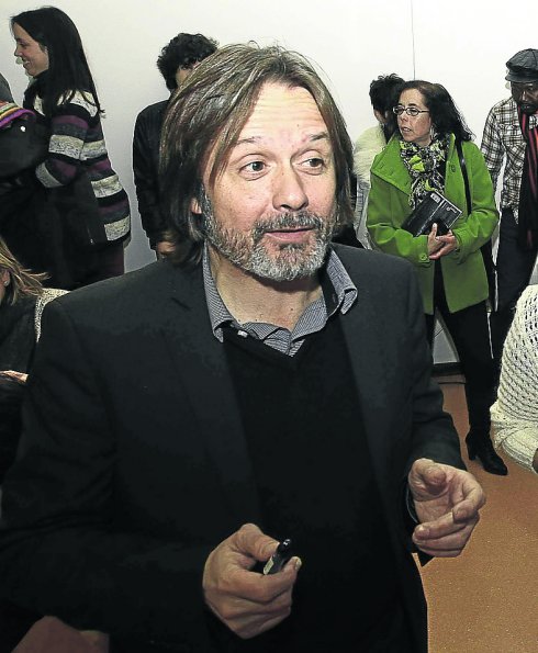 Javier Mahía, en una visita reciente a Avilés.