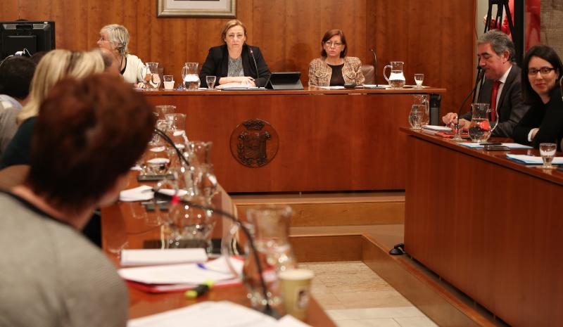 Un momento del Pleno de hoy, en el Ayuntamiento de Avilés