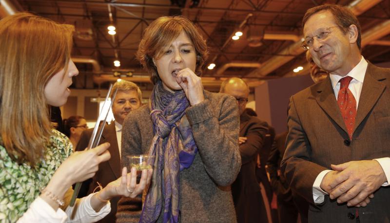 La ministra de Agricultura, Alimentación y Medio Ambiente en funciones, Isabel García Tejerina, durante la inauguración del 30 Salón de Gourmets, Feria Internacional de Alimentos y Bebidas de Calidad, hoy en Madrid.