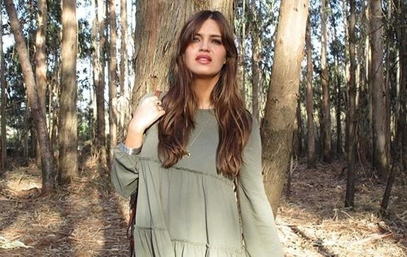 Sara, en una imagen que ella misma subió a su blog, en el lugar donde sufrió el percance.