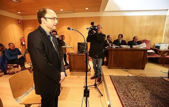 Antonio de Luis Solar, en la vista oral celebrada el pasado mes de marzo en Avilés . 