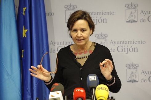 Carmen Moriyón, ayer. 