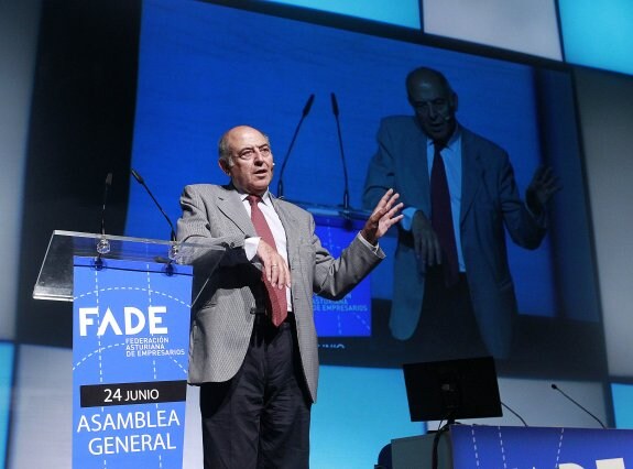 El filósofo José Antonio Marina, durante su conferencia. 