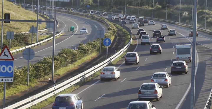 Atascos en la aupista 'Y'.  