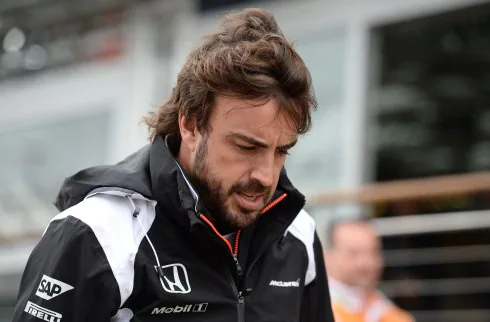 Alonso, tras la carrera. 